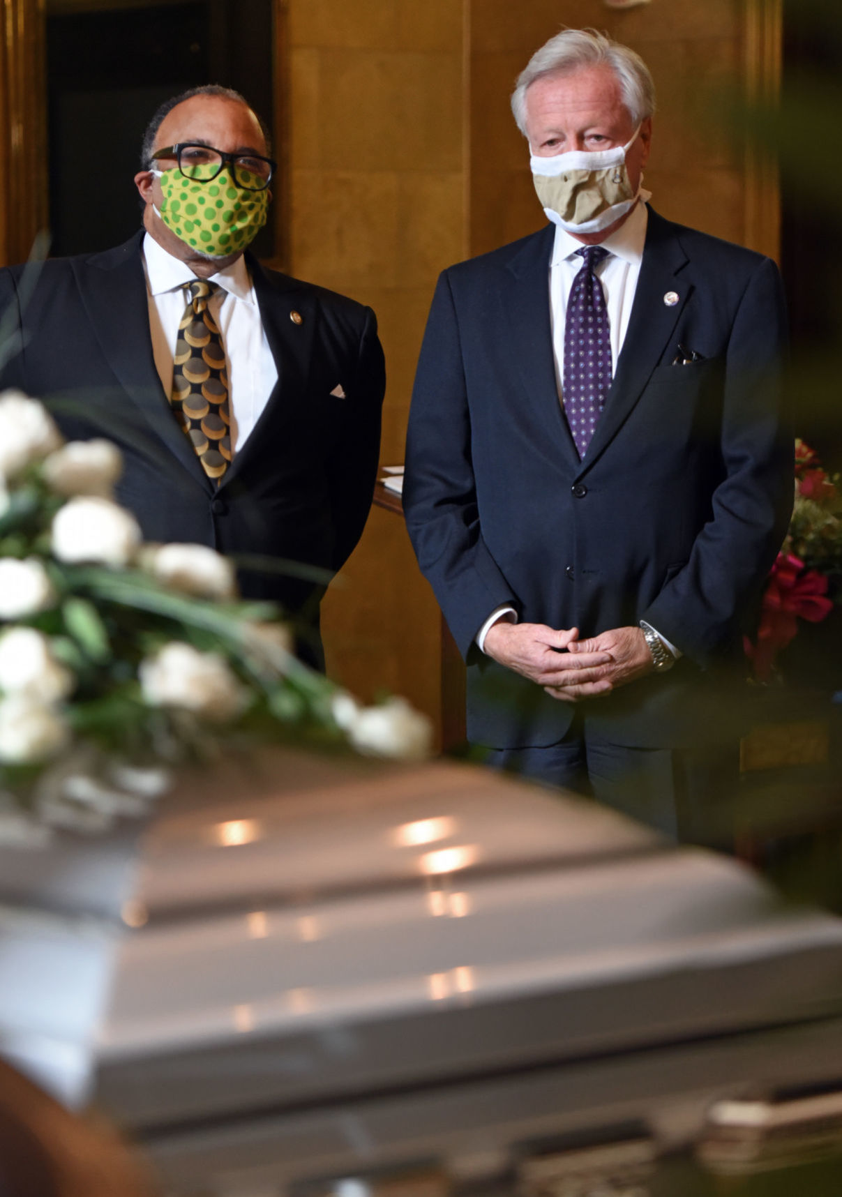 Vivian Burke lies in state